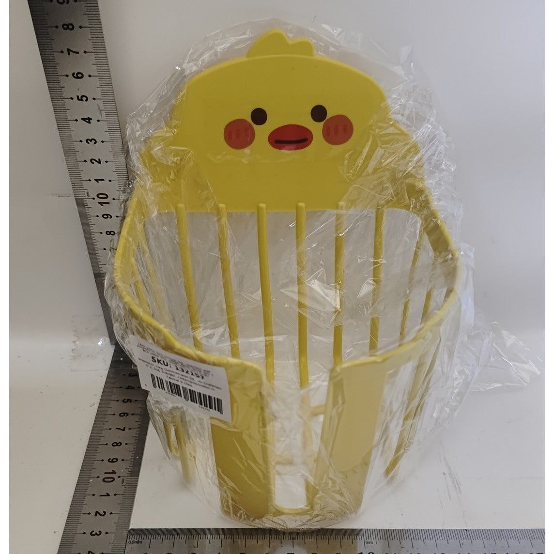 Cutie de Depozitare, Vivimall, din Plastic, Montare pe Perete, Model Ratusca, 17.5x13.5x12 cm, Galben - vivimall.ro