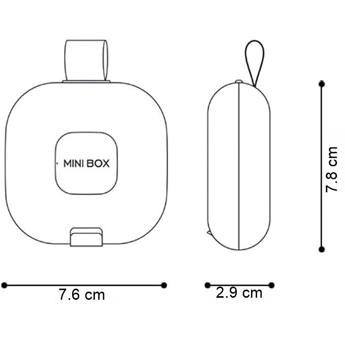 Cutie Medicamente 4 Compartimente | MedSafe - vivimall.ro