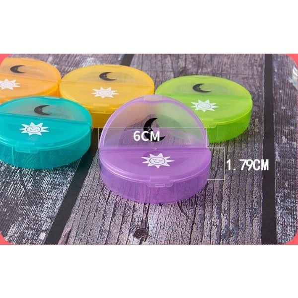 Cutie Depozitare Medicamente, Vivimall, 7 Zile, 14 Compartimente, Cutie Suport, Recipiente Detasabile, Portabila, Recipiente Colorate, Suport Negru, 17.5x11x9.5 cm - vivimall.ro