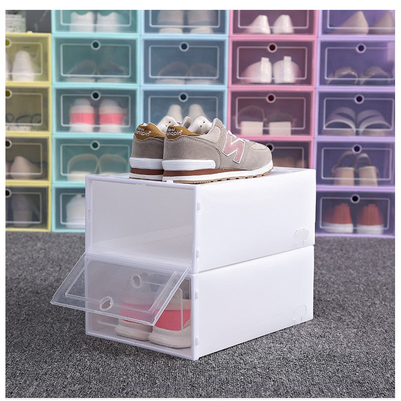 Cutie pentru Pantofi, Vivimall, Tip Sertar, din Plastic, Stivuibila, Usa Frontala, 33 x 23 x 13 cm, Transparent - vivimall.ro