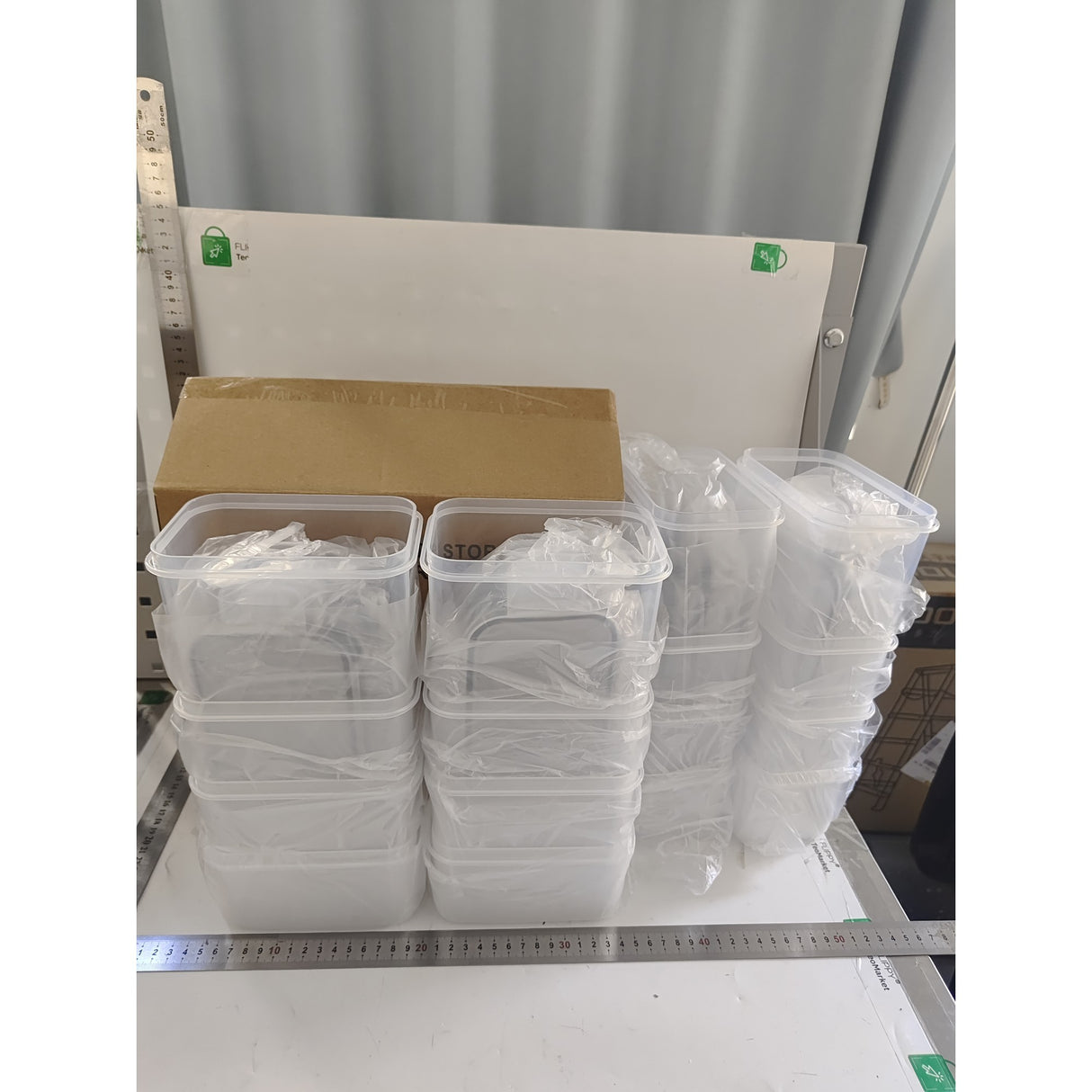 Cutii de depozitare alimente, Vivimall, Set din 16 Cutii pentru Condimente, Cereale, Cutii pentru Bucatarie, din Plastic PP, Cutii Alimentare, Diferite Dimensiuni, Transparente - vivimall.ro