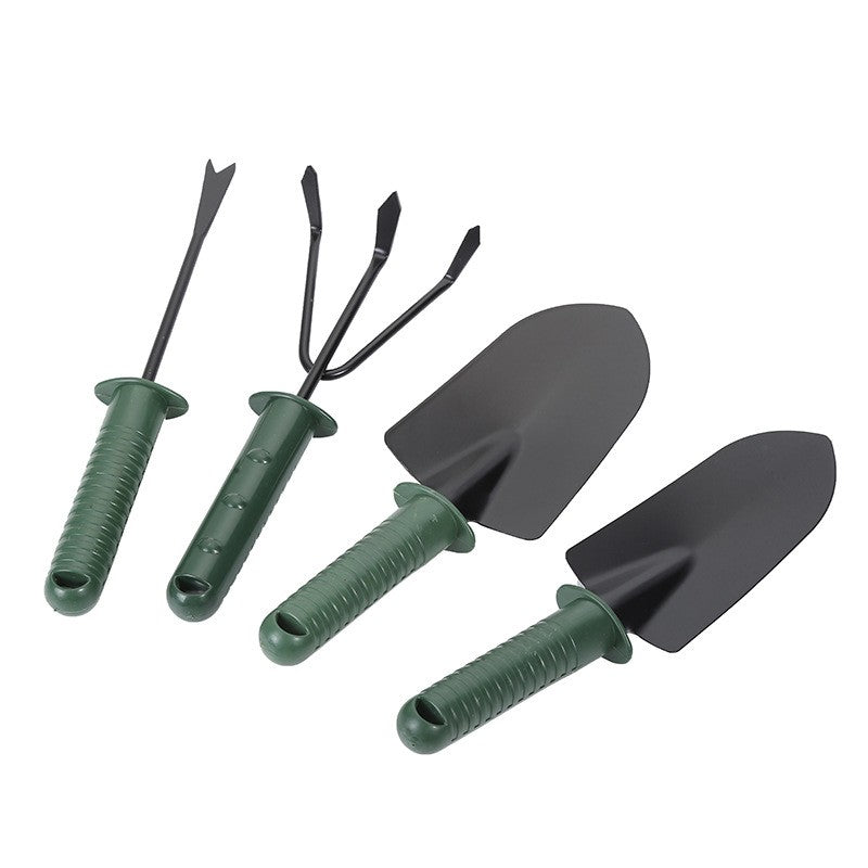 Set 4 Unelte de Gradina Vivimall, pentru Plantare Prelucrare Sol si Ingrijire Plante, Material PVC si cardboard, 25 x 8.5 cm, verde - vivimall.ro