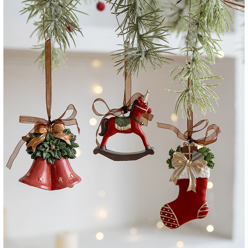 Decoratiune de Craciun, Vivimall, pentru Brad, Model Bradut, 8.5 x 6.5 cm, din Rasina, Multicolor - vivimall.ro