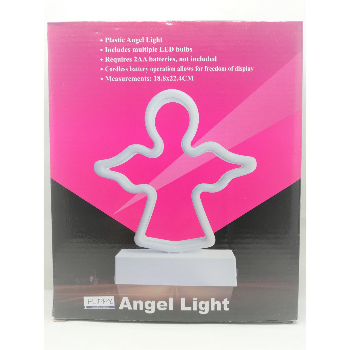 Decoratiune Luminoasa cu Baterii Ingeras 25 cm Alb Rece - vivimall.ro