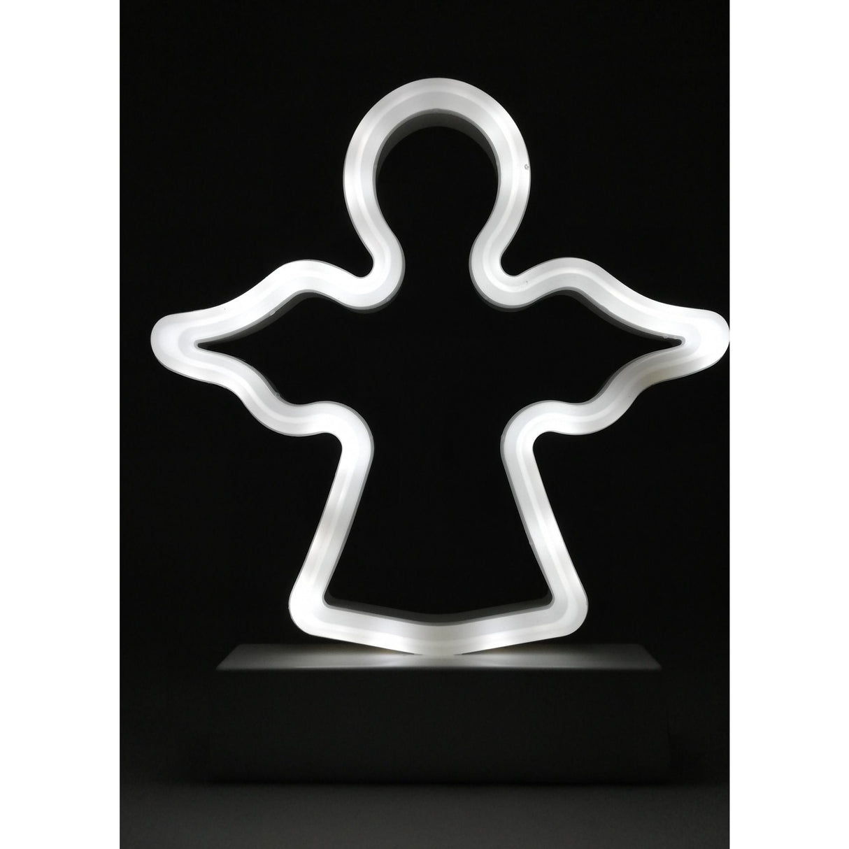 Decoratiune Luminoasa cu Baterii Ingeras 25 cm Alb Rece - vivimall.ro