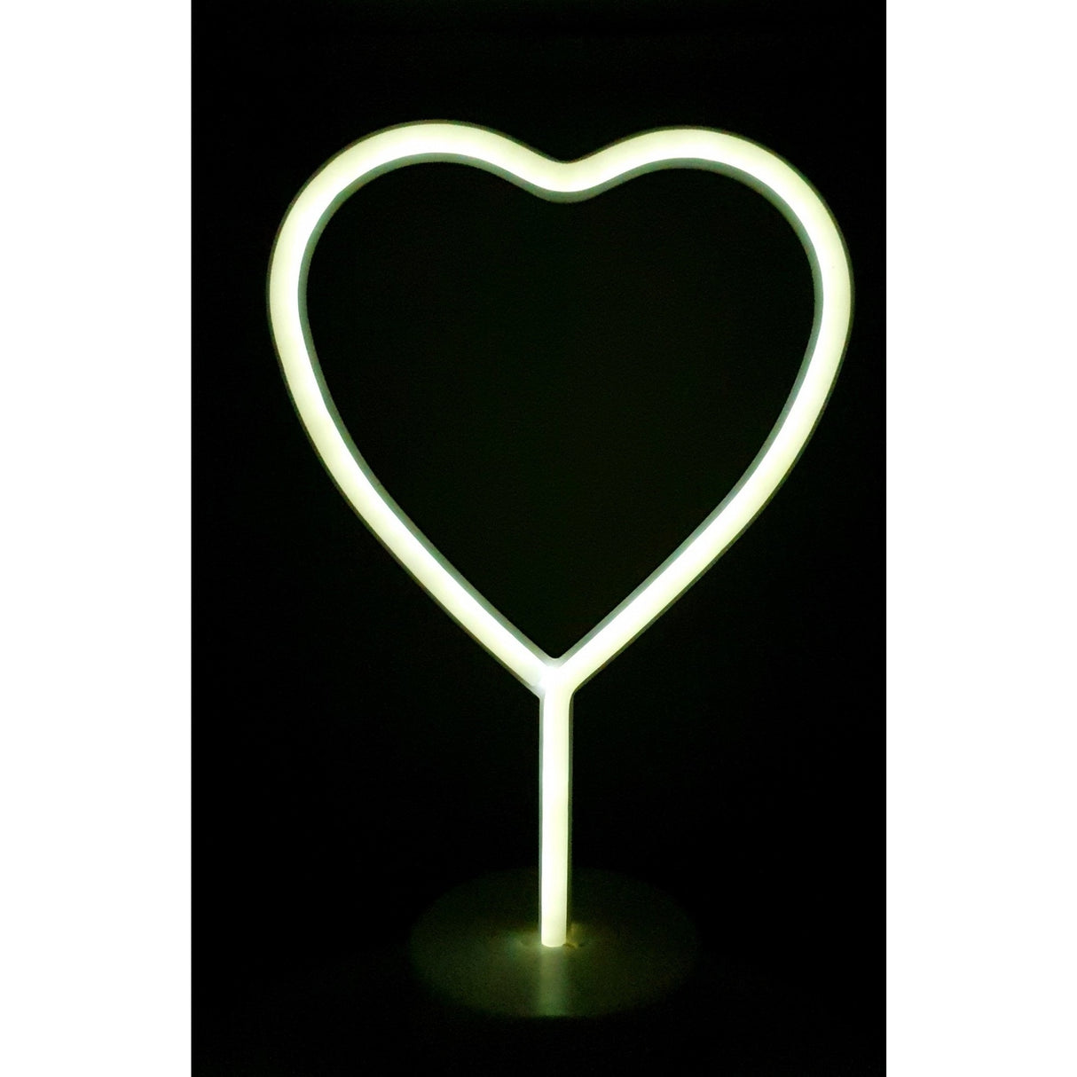 Decoratiune Luminoasa cu Baterii Inima Alb Rece - vivimall.ro