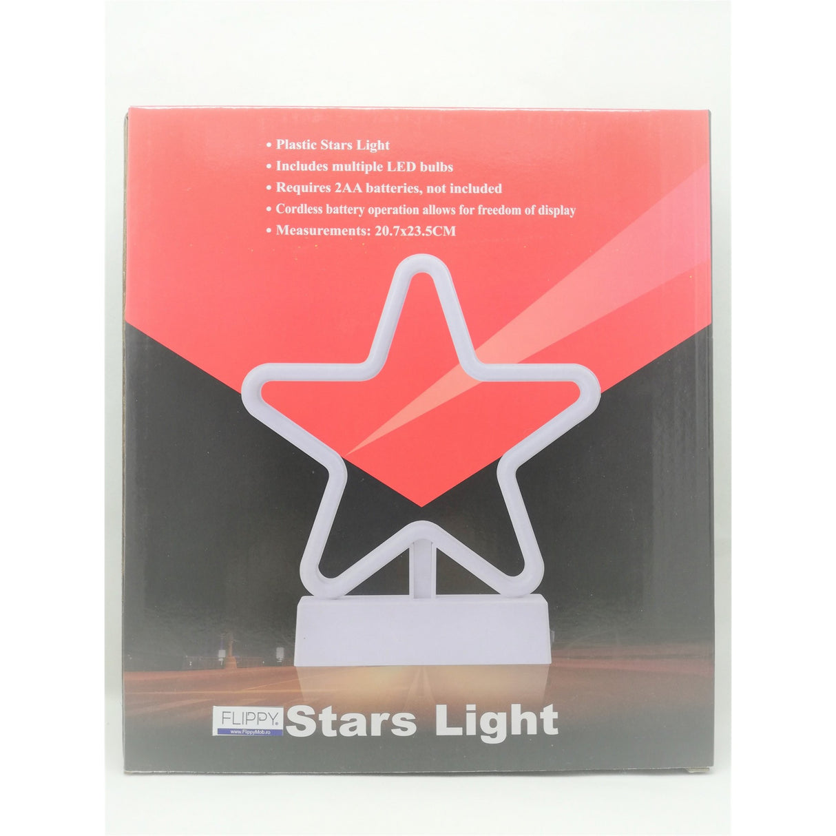 Decoratiune Luminoasa cu Baterii Stea 25 cm Alb Rece - vivimall.ro