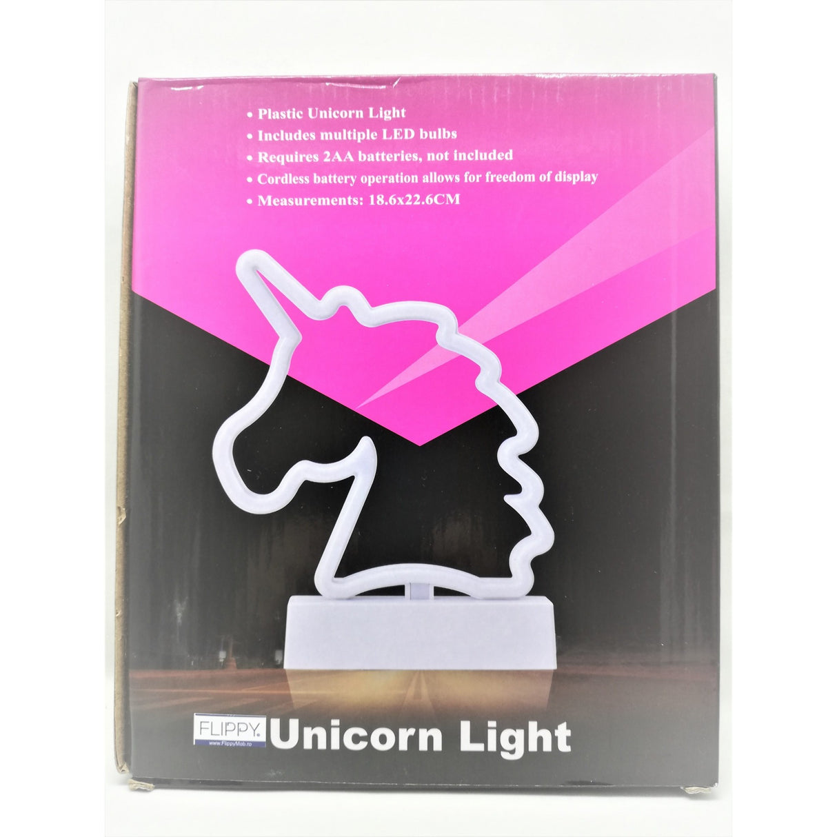 Decoratiune Luminoasa cu Baterii Unicorn 25 cm Alb Rece - vivimall.ro