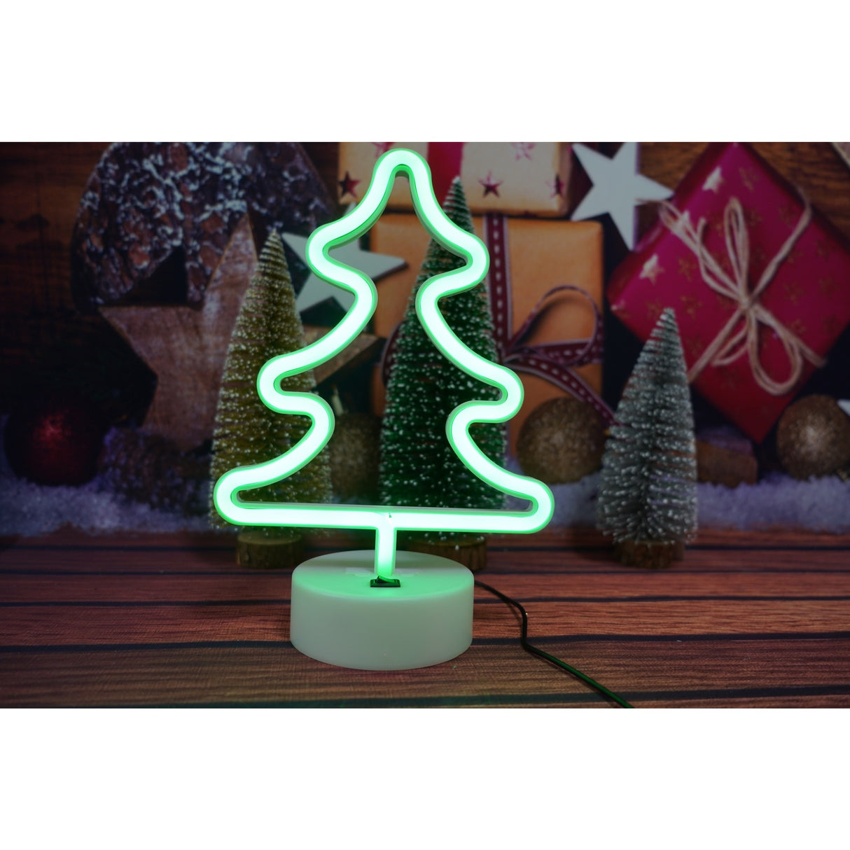 Decoratiune luminoasa, Vivimall Tip Brad, cu baterii/USB - vivimall.ro