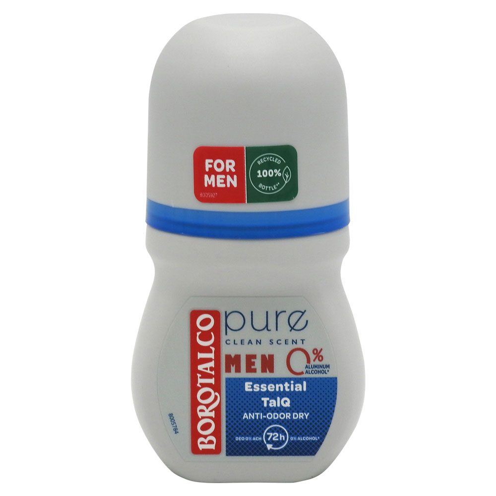 Dezodor, Borotalco, Roll-on 50 ml, Férfi, Száraz, Tiszta talkum