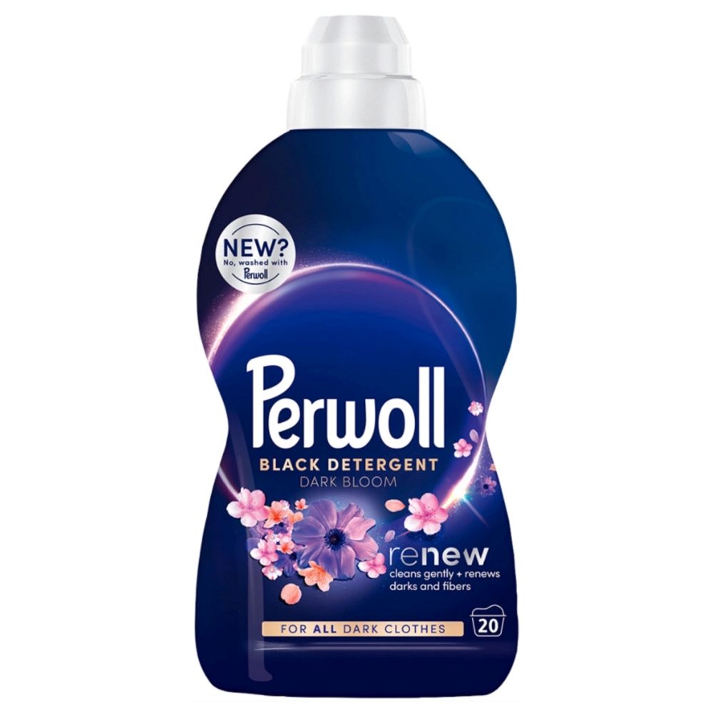 Folyékony mosószer, Perwoll, 1 L Black Dark Bloom 20 mosás
