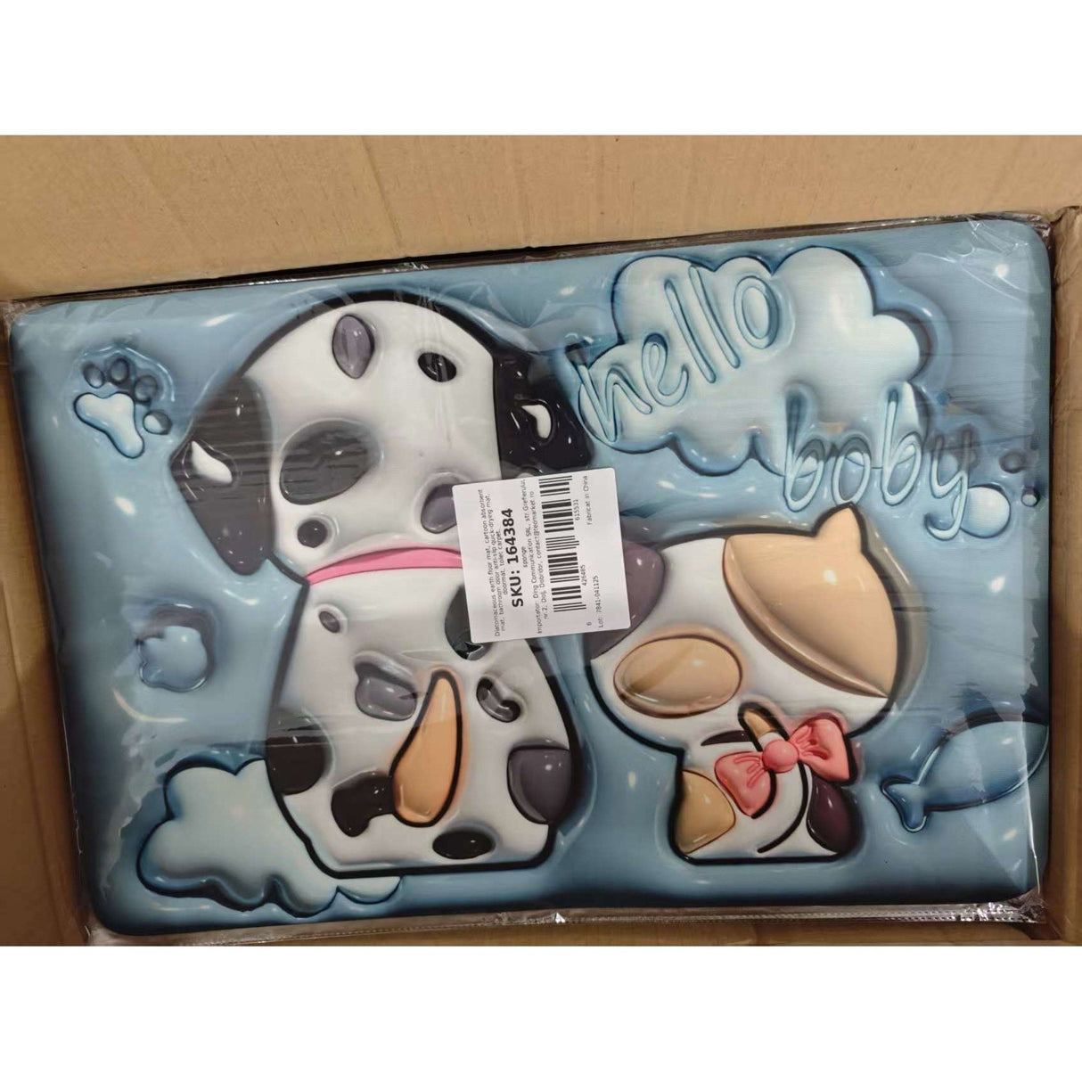 Covor baie antialunecare Vivimall 40x60 cm multicolor, utilizare în baie cu design 3D jucăuș pentru copii
