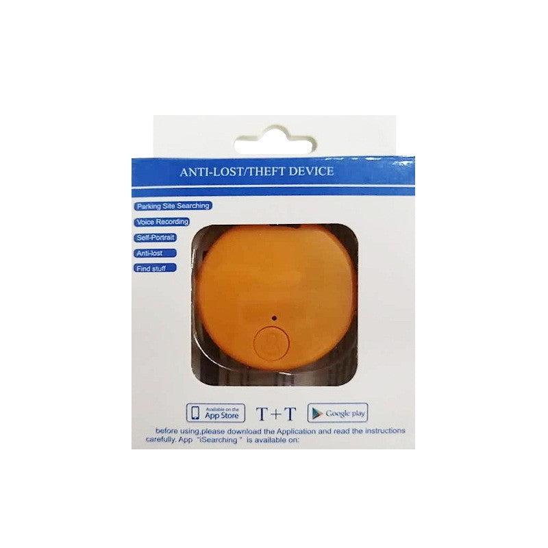 Dispozitiv Anti Pierdere Inteligent, Vivimall, conexiune Bluetooth, Dispozitiv Anti Pierdere pentru accesorii, Baterie si Manual de Utilizare Incluse 38 x 38 x 7 mm, Portocaliu - vivimall.ro