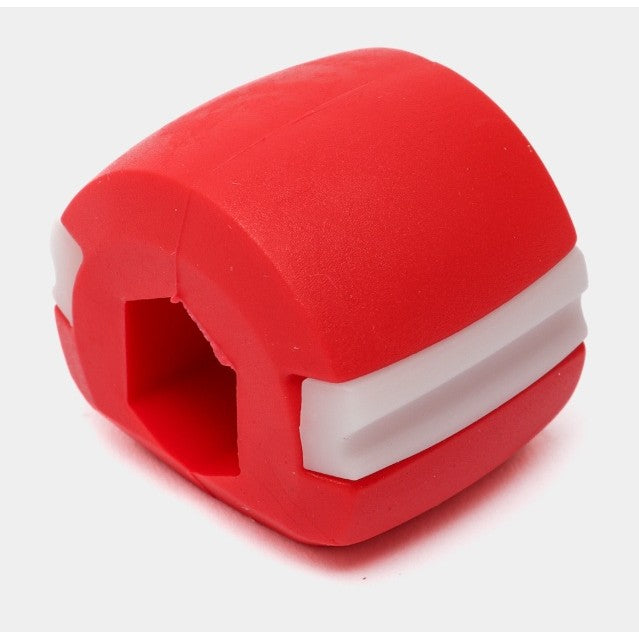 Dispozitiv de Tonifiere Faciala, Vivimall, din Silicon, Corectare Mandibula/Maxilar, Rosu - vivimall.ro