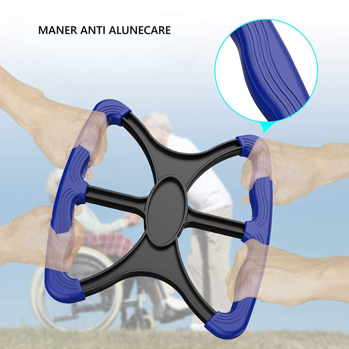 Dispozitiv pentru Ridicare, Vivimall, Ajutor Varstnici, din Plastic, Maner Ergonomic, 200 kg, Albastru - vivimall.ro