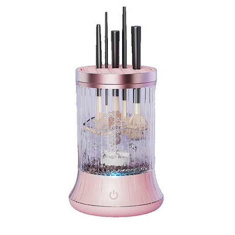 Dispozitiv Portabil Curățare Pensule Machiaj  Roz | GlamSonic - vivimall.ro