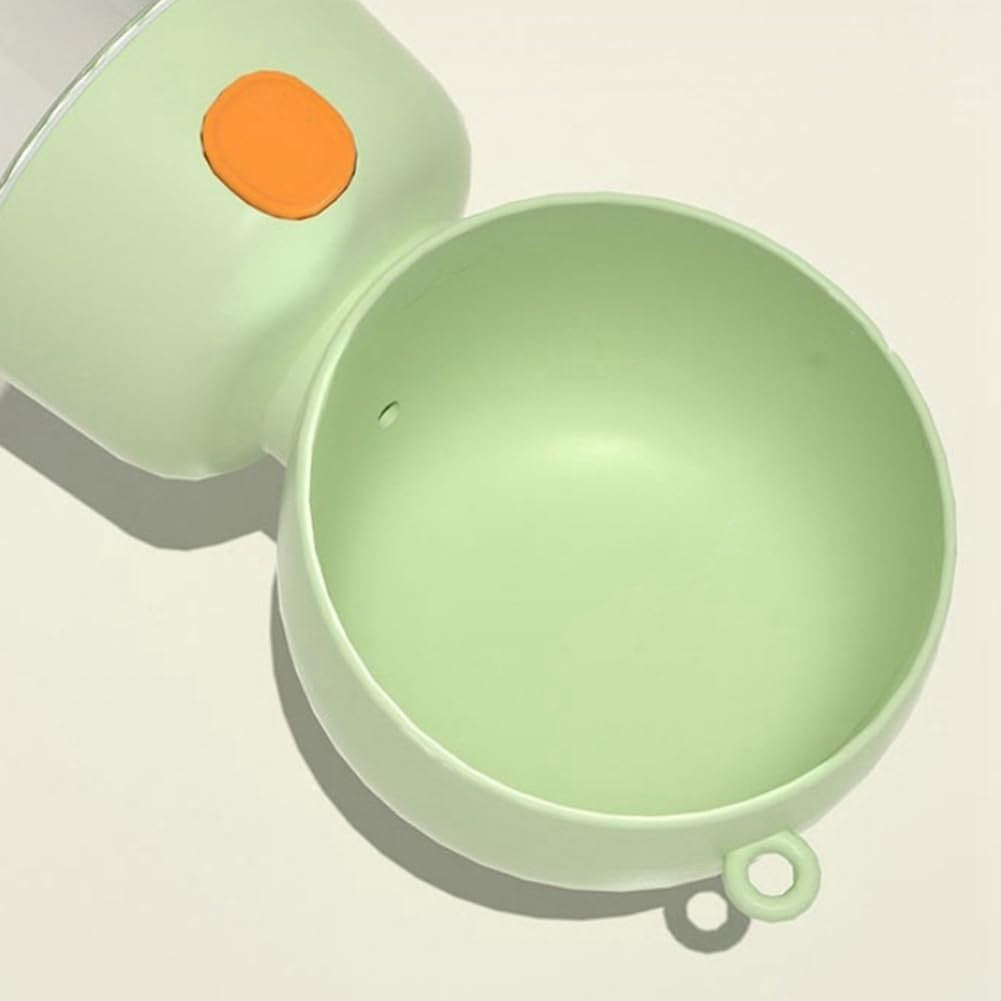 Sticla Animale, Vivimall, Portabila, pentru Hrana si Apa, din ABS, 400 ml/182 ml, 25.5 x 8 x 9 cm, Verde - vivimall.ro