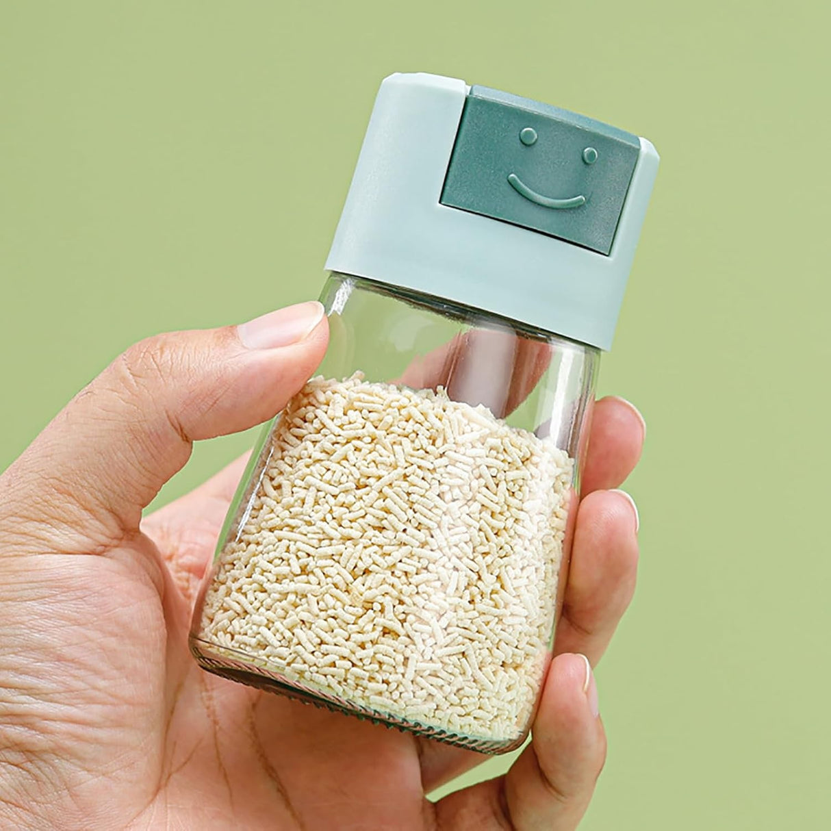 Dozator Condimente, Vivimall, din Stilca, 180 ml, Rezistenta la Umidiate, 11.3 x 6.4 cm, Masura 5g, Verde - vivimall.ro