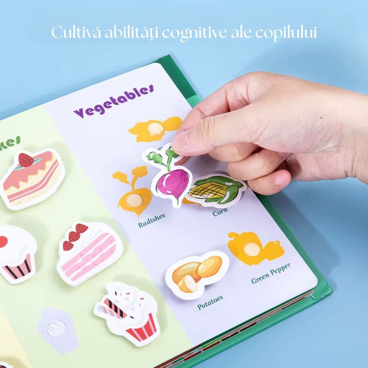 Quiet Book educativ Flippy compact și portabil, ideal ca joc de călătorie pentru copii 3 ani+