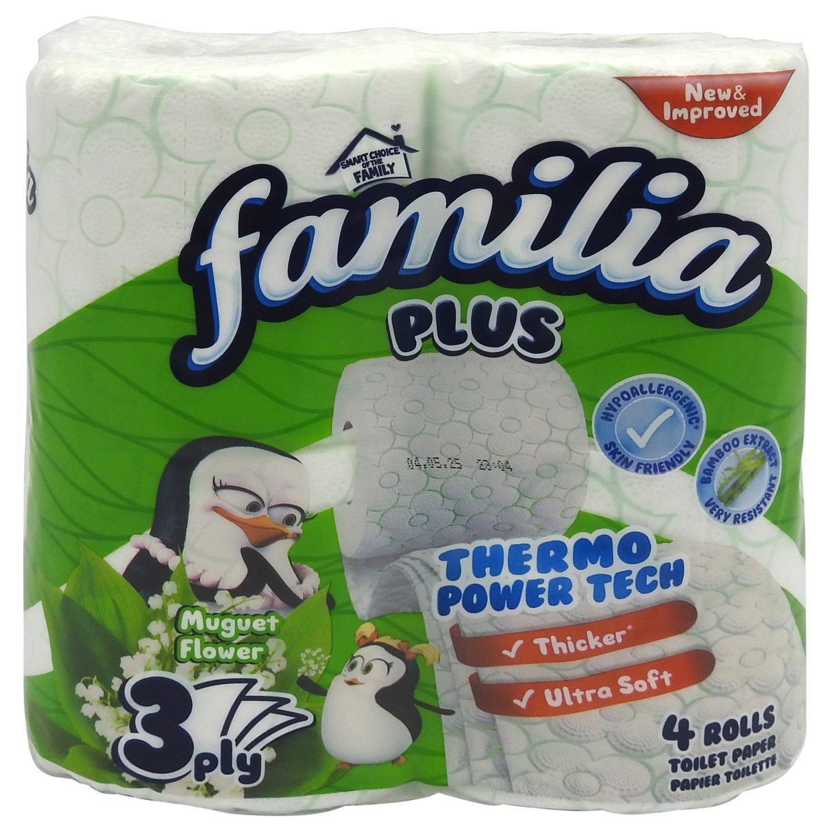 Familia Parfümozott Toalettpapír 3 rétegű, 4 tekercses, Gyöngyvirág illatú
