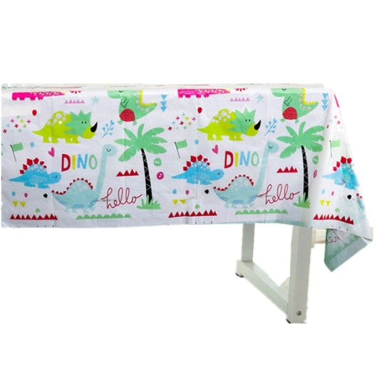Fata de Masa Dreptunghiulara, Vivimall, Colectia Dino Park, 180 x 108 cm, din PE, Anti-pete, Impermeabila, Multicolor - vivimall.ro