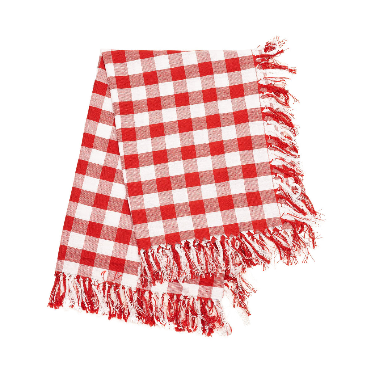 Fata de masa in carouri Vivimall, Material Textil, 130 x 180 cm, Rosu - vivimall.ro