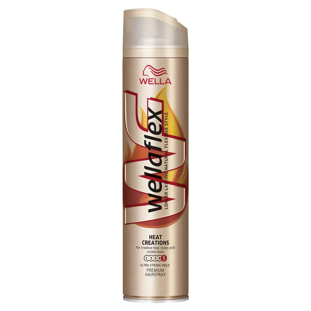 Rögzítő, Wellaflex, Haj 250 ml Heat Creation