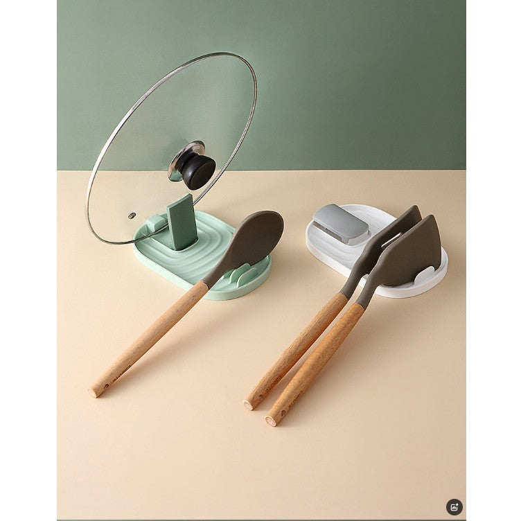 Suport Pliabil, Vivimall, pentru Capace, Linguri, Multifunctional, Plasare pe Blatul de Bucatarie, 11.5 x 18 x 2.2 cm, Roz - vivimall.ro