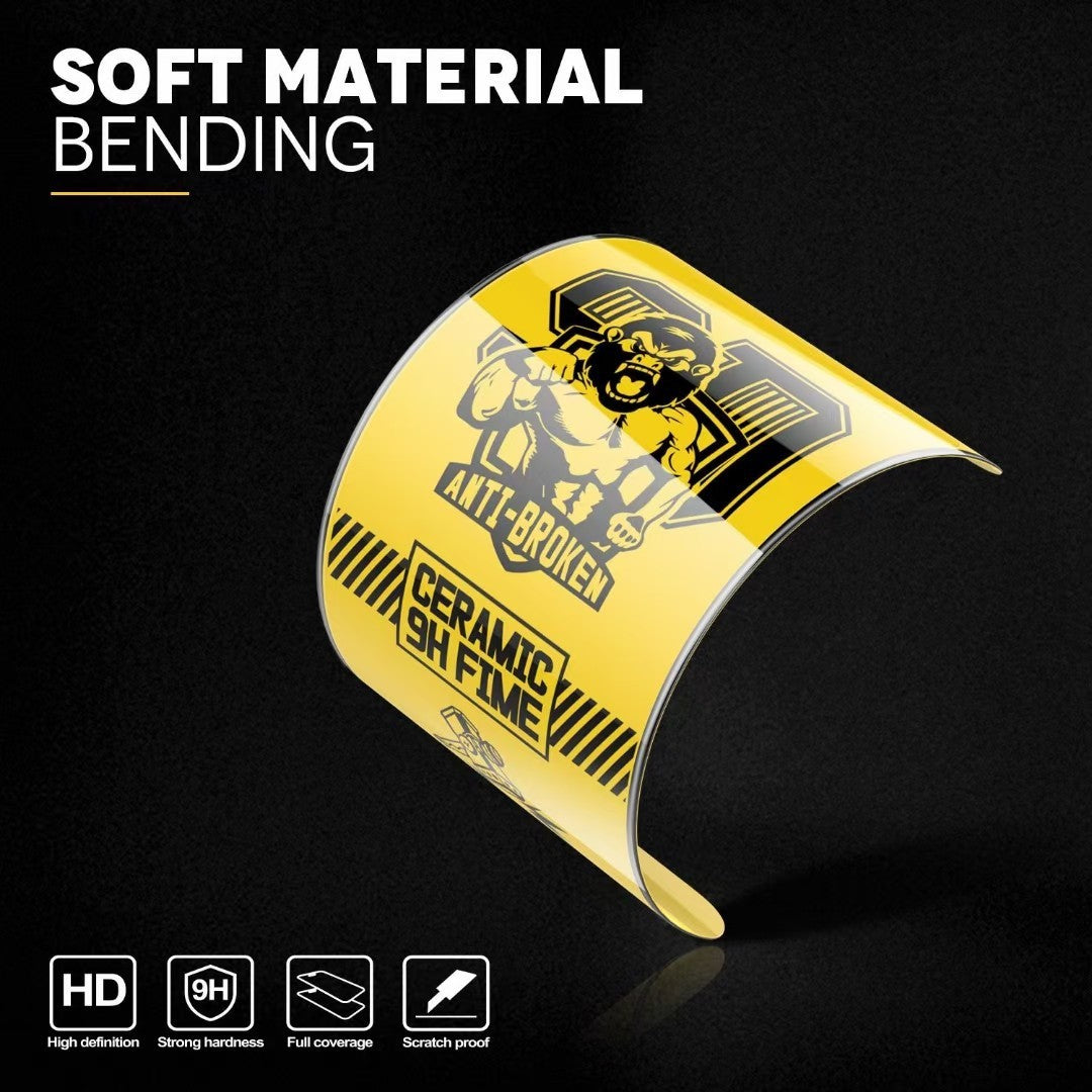 Folie de protectie Ceramica Flippy®, Transparenta HD, 9H, pentru Realme 8i 4G margini negre - vivimall.ro