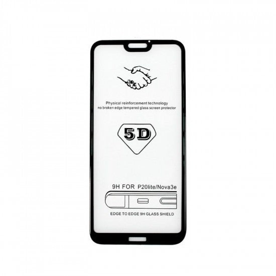 Aplicare folie Vivimall Tempered Glass 5D pe iPhone 15 Plus, transparență HD, unghi lateral