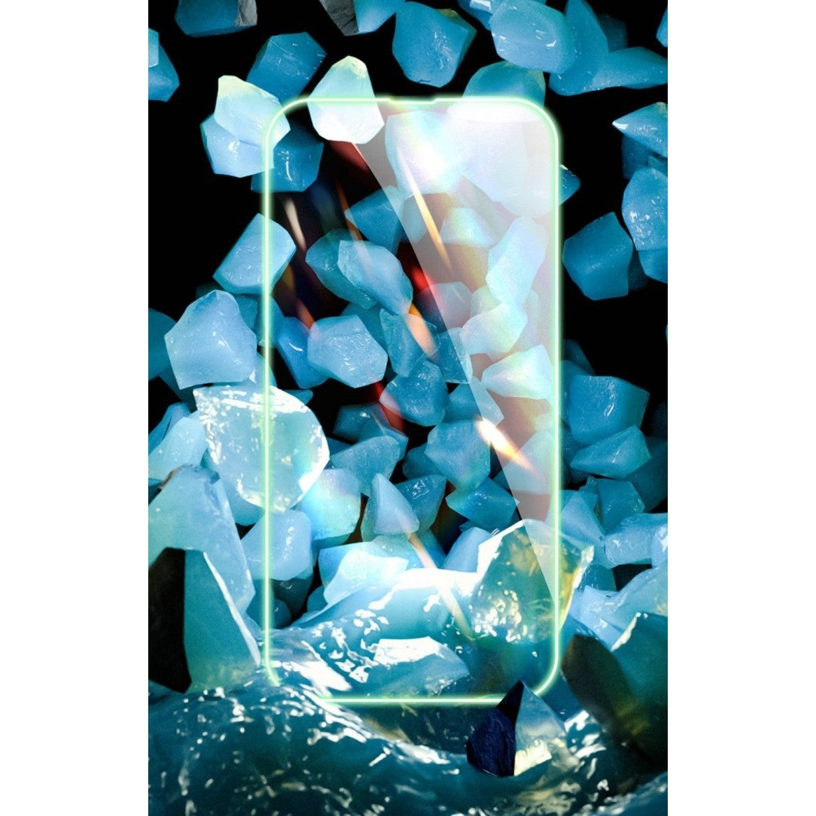 Conținut pachet folie sticlă iPhone 15 Pro Vivimall Luminous – folie, lavete, aplicator, ghid