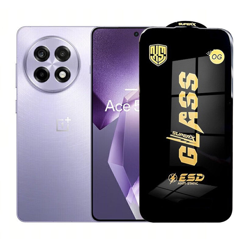 Folie de Protectie pentru OnePlus Ace 5 Pro, Flippy, Sticla Securizata ESD, Margini Negre, Rezistenta la Zgirieturi, Antistatica, 0.35 mm, Transparenta - vivimall.ro