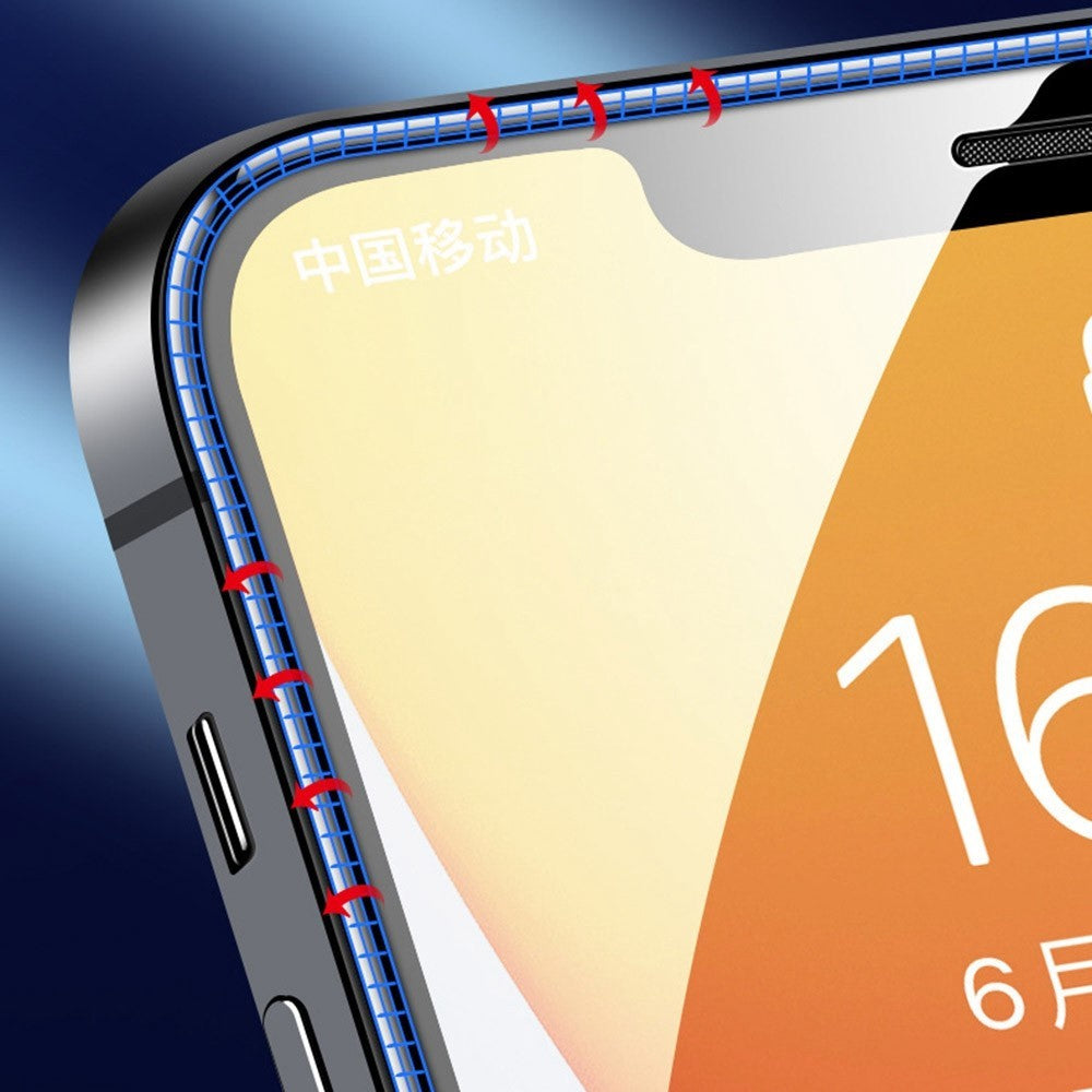 Folie de Protectie, Flippy, compatibila cu Apple iPhone 14 Pro Max, Electrostatica, Sticla Securizata, Top Glass, Anti-static, Negru - vivimall.ro