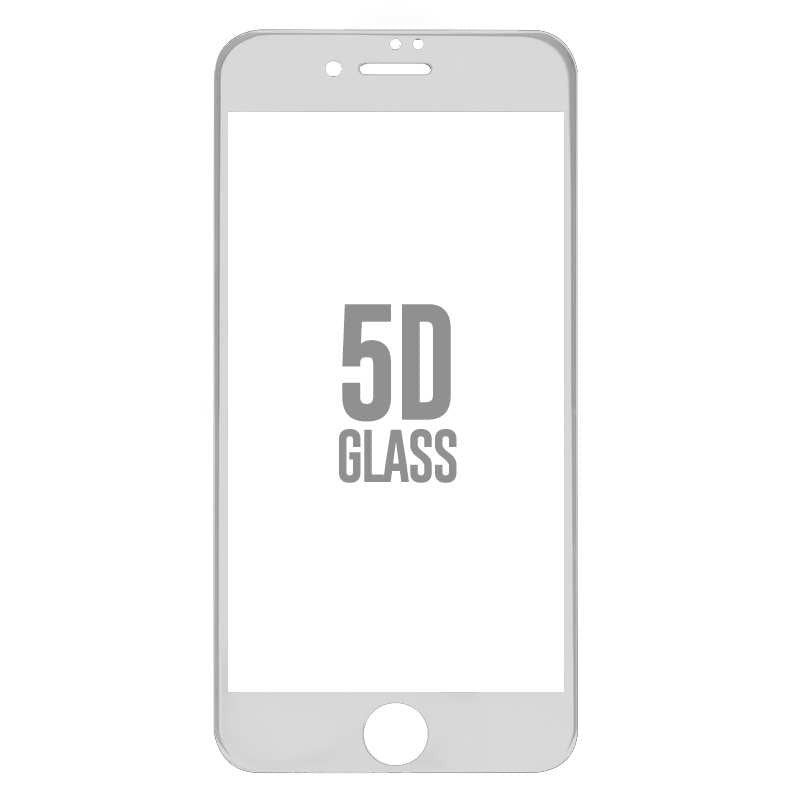 Folie Sticla Apple iPhone 6 Plus Flippy® 4D/5D Alb - vivimall.ro