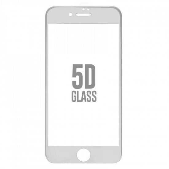 Folie Sticla Apple iPhone 7 4D/5D Alb - vivimall.ro