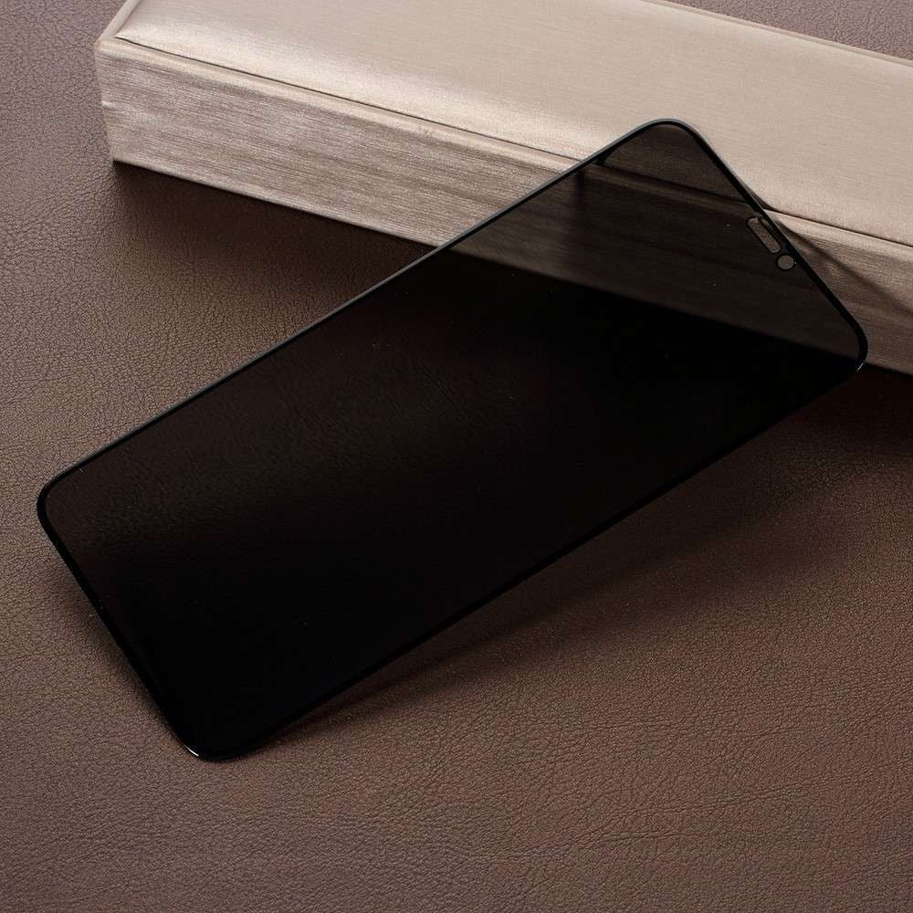 Folie Sticla Apple iPhone X/XS Full Glue Privacy Negru - vivimall.ro