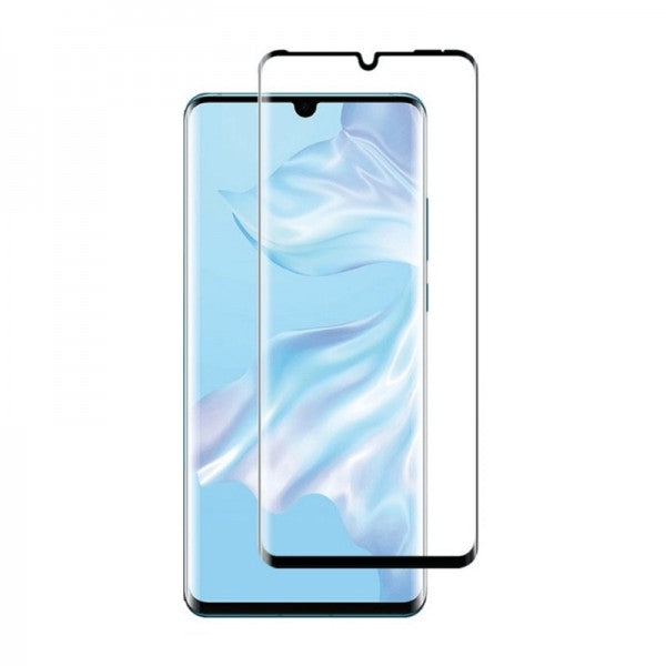 Folie Sticla Curbata, compatibila cu Huawei P30 Pro Full Face Negru, Flippy - vivimall.ro