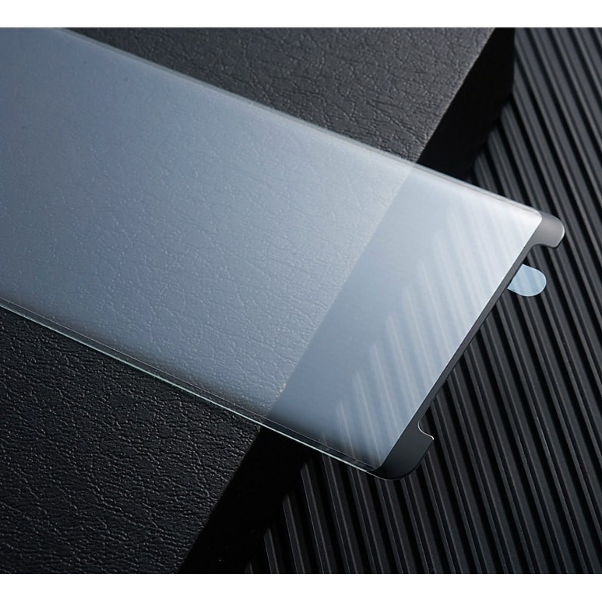 Folie Sticla Securizata Curbata Flippy pentru Samsung Galaxy S9, Transparenta HD, Lipici pe margini, Contur Negru - vivimall.ro