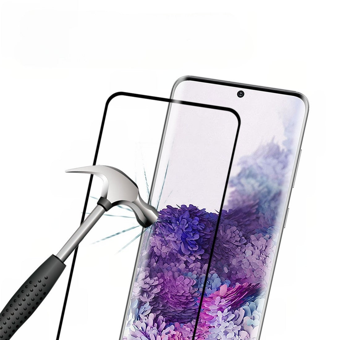 Folie Sticla Curbata, compatibila cu Samsung S20 Plus, Flippy - vivimall.ro