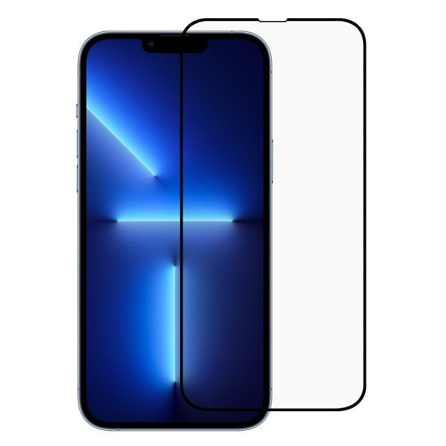 Folie Sticla Flippy® compatibila cu Apple iPhone 14 / 13 / 13 Pro 111D Negru - vivimall.ro