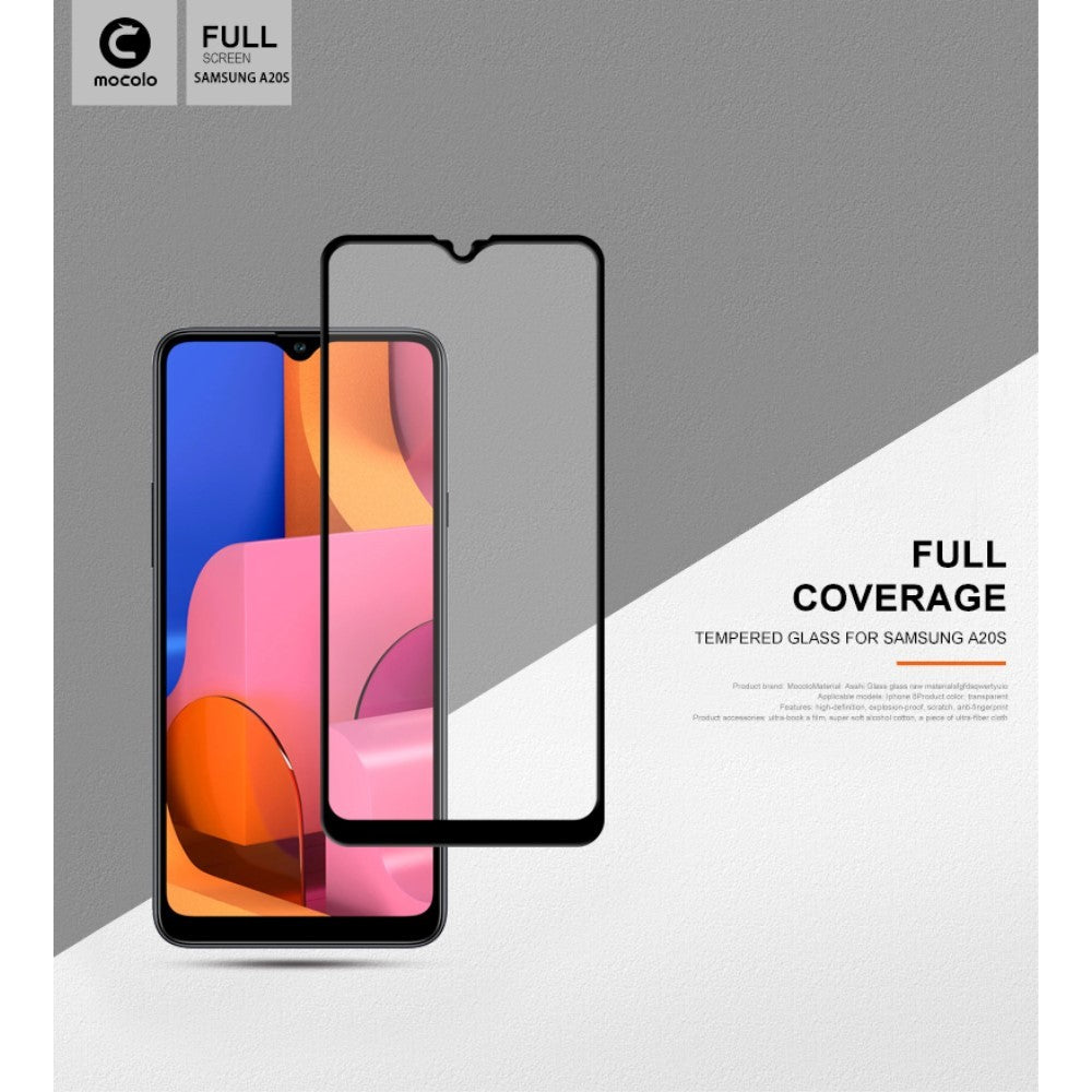 Folie Sticla Flippy® compatibila cu Samsung A20S 111D Negru - vivimall.ro