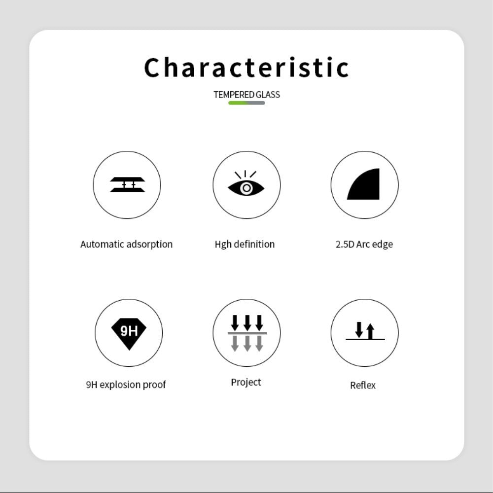 Folie Sticla Flippy® compatibila cu Xiaomi Redmi 9 111D Negru - vivimall.ro