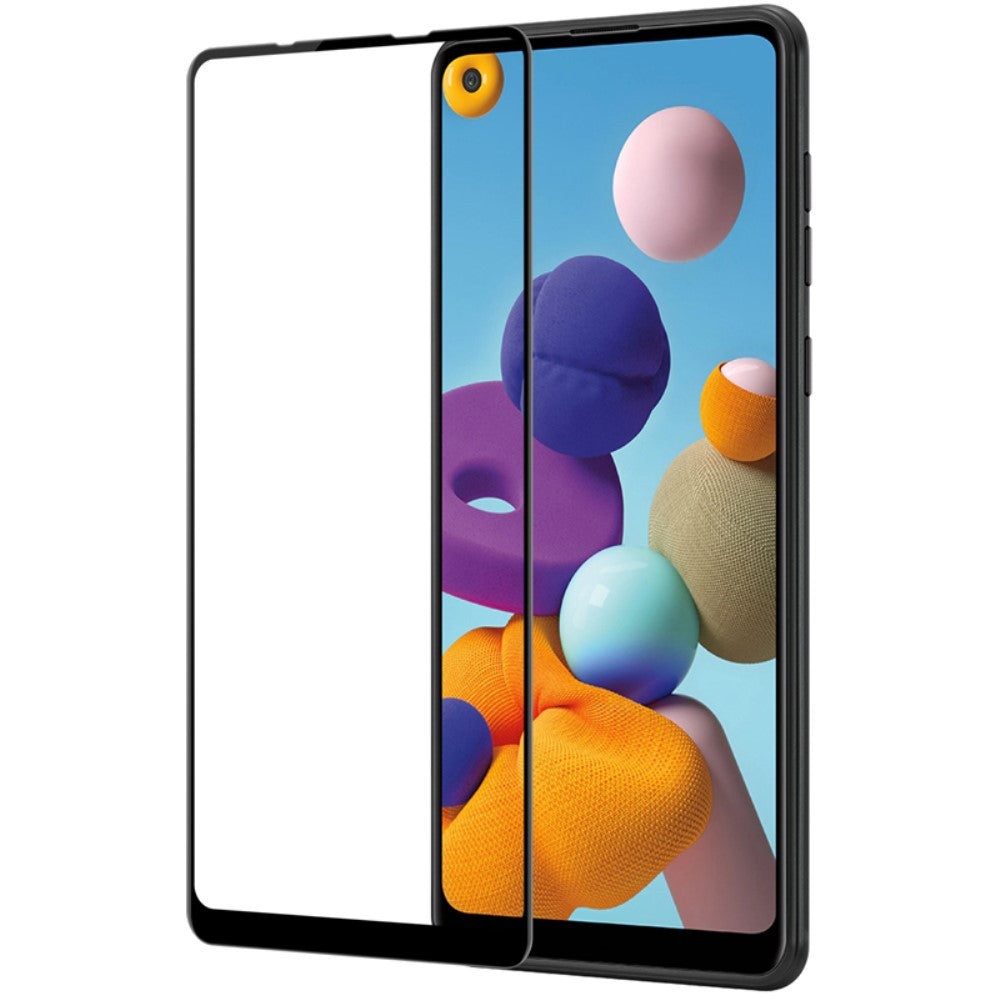 Folie Sticla Flippy® pentru Samsung A21S 111D Negru - vivimall.ro