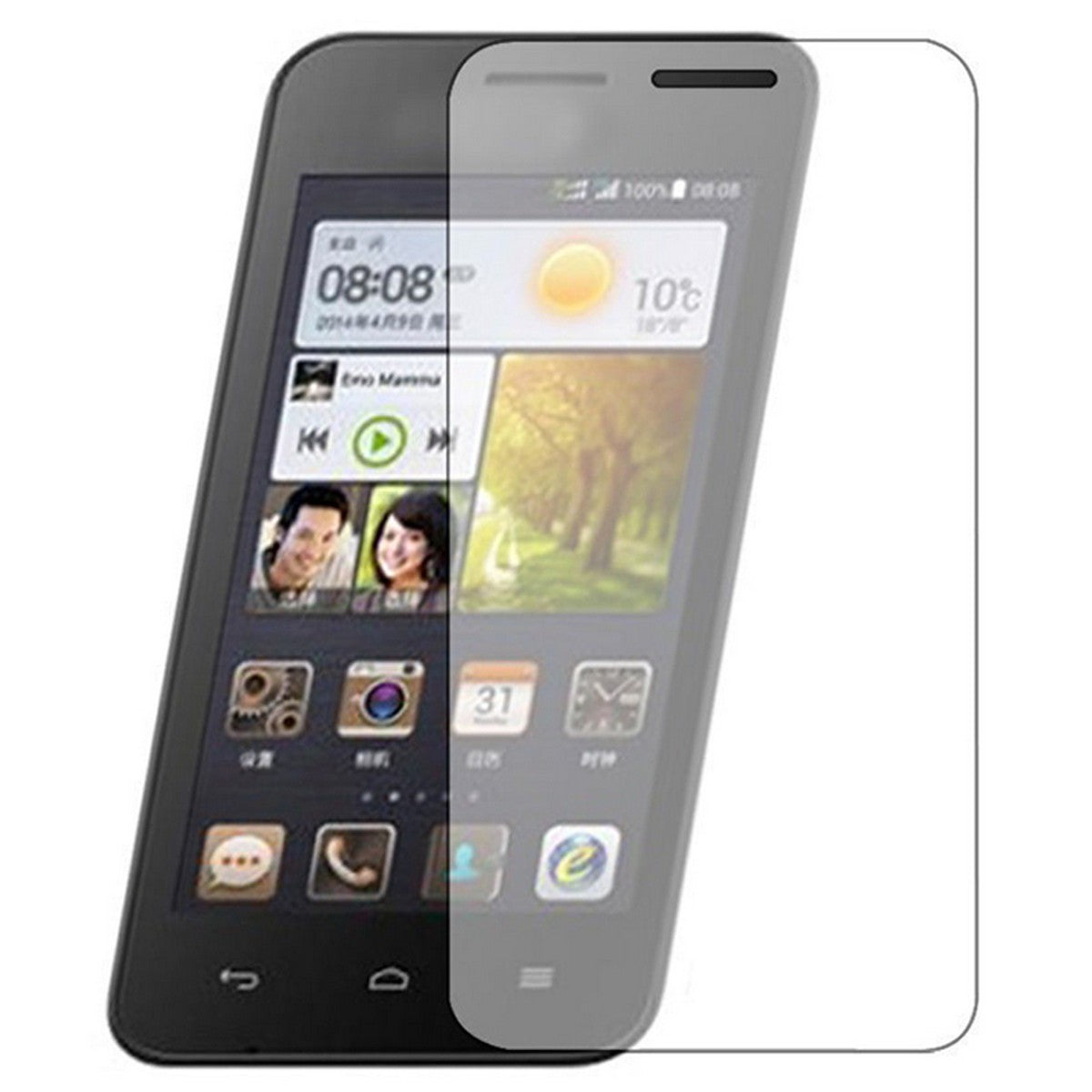 Folie Sticla Securizata Flippy, 9H, Transparenta HD, pentru Huawei Ascend Y330 Transparent - vivimall.ro