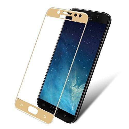 Folie Sticla Samsung Galaxy J7 2017 Full Face Auriu - vivimall.ro