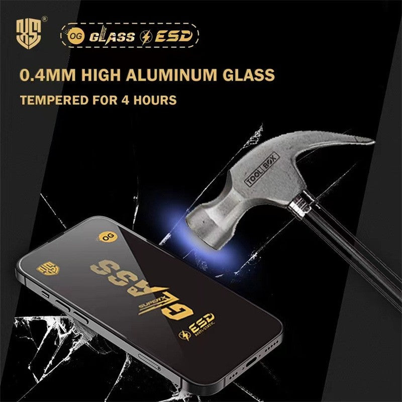 Folie Sticla Securizata pentru iPhone 16 Plus, Flippy, Folie compatibila cu Apple iPhone 16 Plus, Sticla ESD, Super HD Glass, Anti-static, Margini Negre, Transparent - vivimall.ro