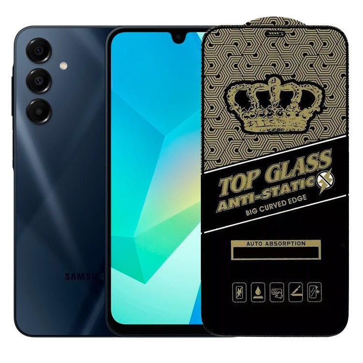 Folie Sticla Securizata pentru Samsung A16, Flippy, Sticla ESD Antistatic, Sticla de Protectie pentru Samsung Galaxy A16, Margini negre, Transparent - vivimall.ro