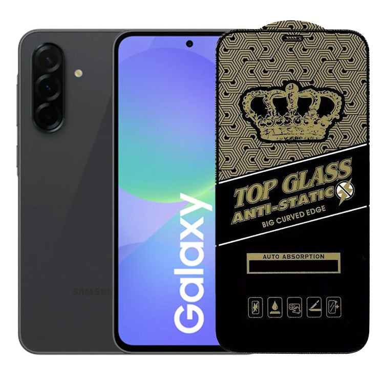 Folie sticlă securizată Samsung Galaxy A36, ESD Antistatic, transparentă, vedere frontală