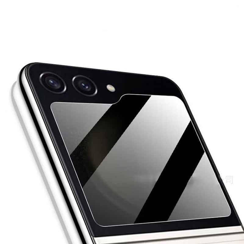 Folie sticlă transparentă Samsung Galaxy Z Flip 6, claritate HD, vedere laterală