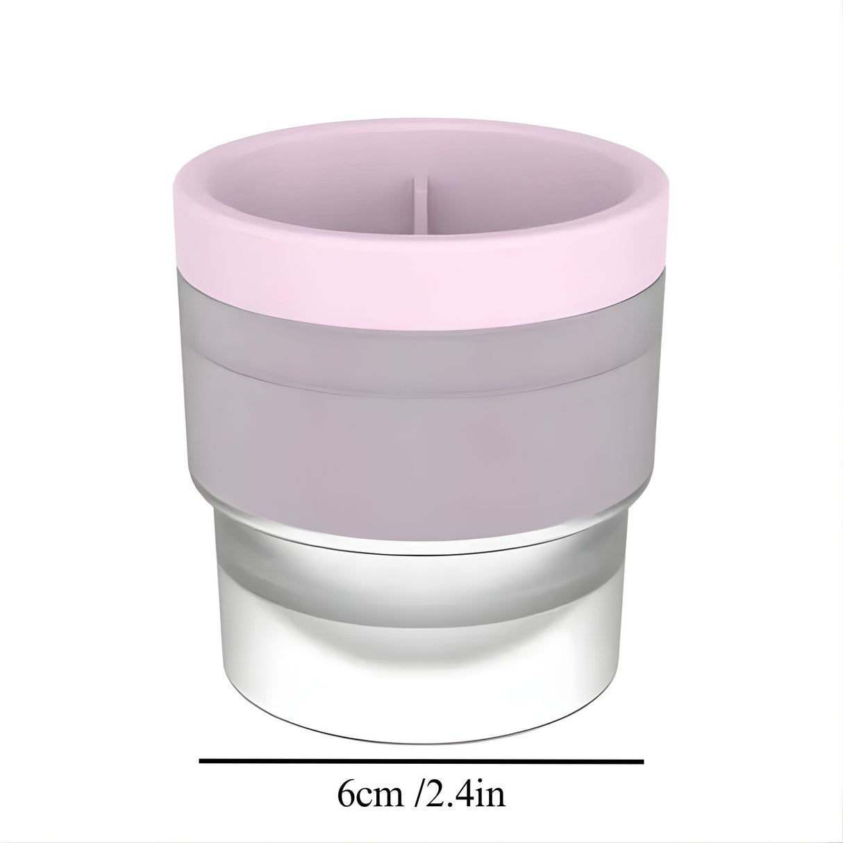 Forma pentru Gheata, Flippy, Sfera XL 6 cm, Silicon Alimentar Premium, Reutilizabila, Topire Lenta pentru Whiskey si Cocktail, Design Stackable, Roz